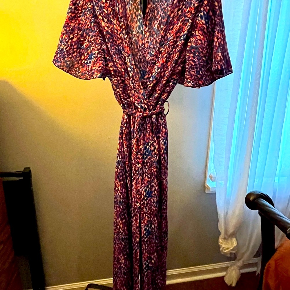 Vibrant Abstract Print Jumpsuit. NWOT.